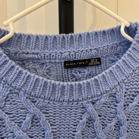 Medium Black Tape Knit Sweater - Picture 2 of 2